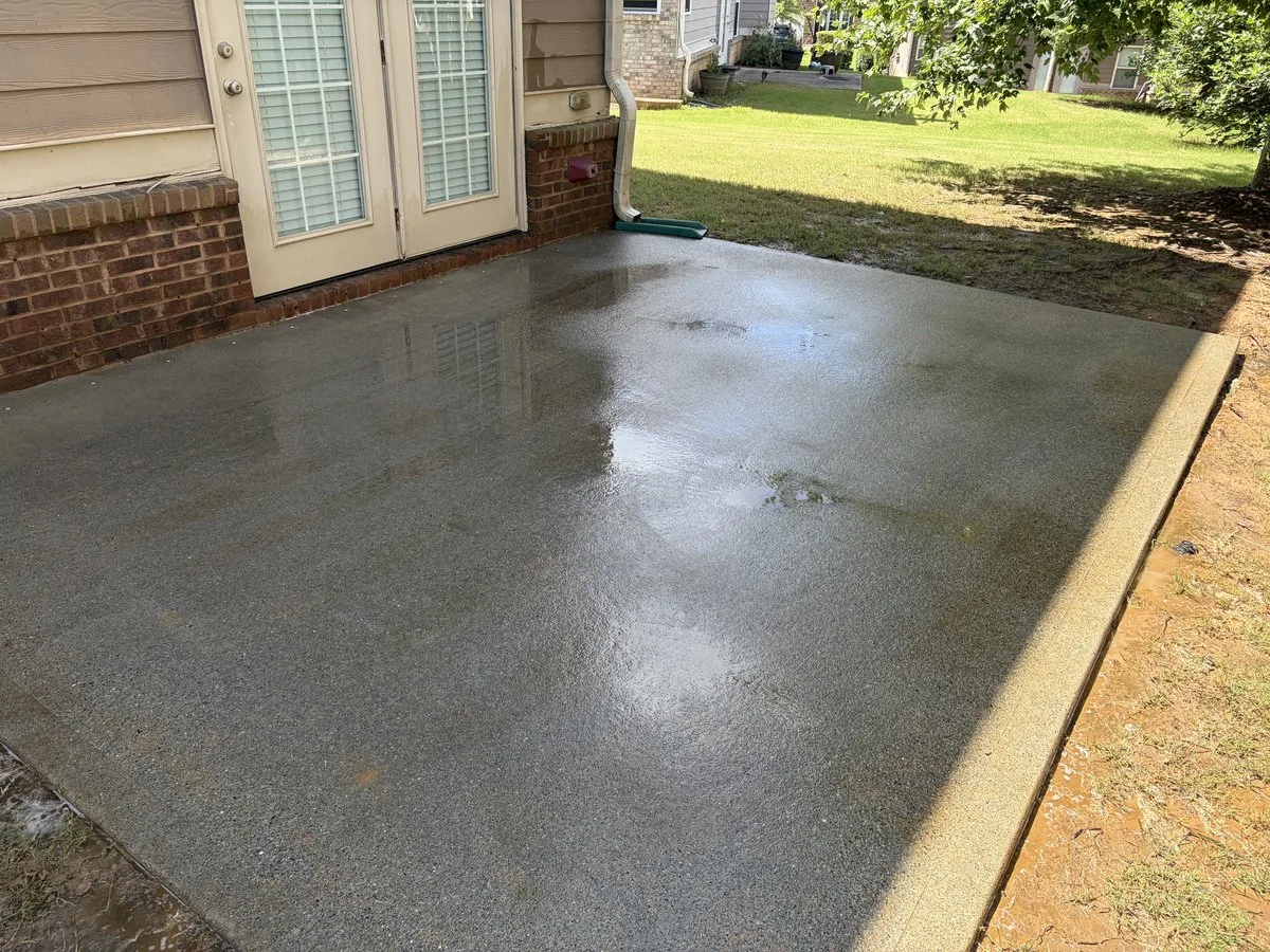 Deck after cleaning — gleaming result