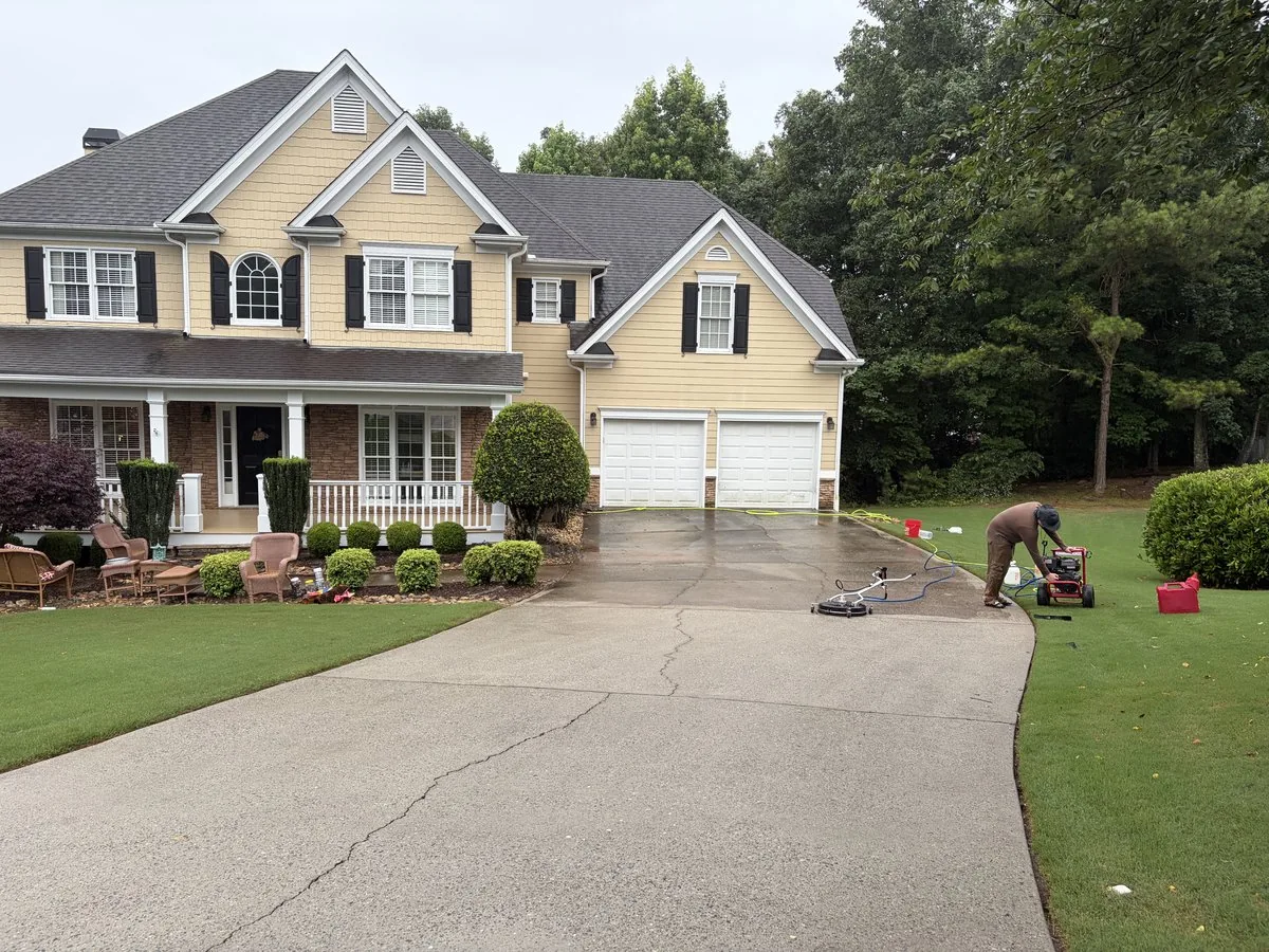 FlowState Home Services pressure washing in Cumming GA — real job photo